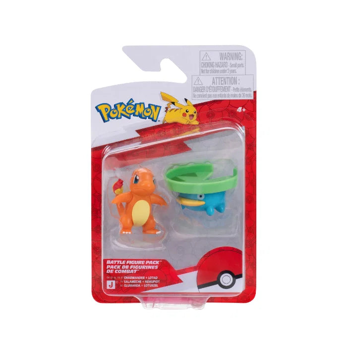 Pokemon Battle Figure Lotad & Charmander