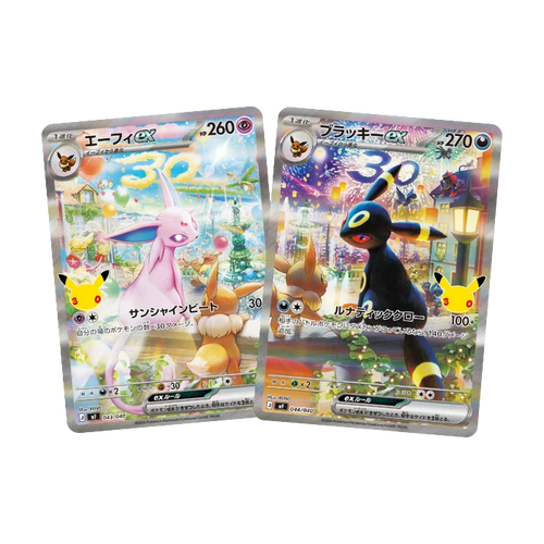 Pokemon 30th Celebration Premium Deck Set Espeon & Umbreon (Japansk)