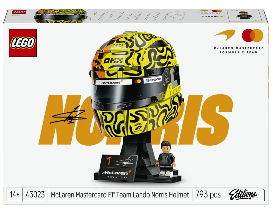 LEGO Editions Formula 1 McLaren Mastercard F1 Team Lando Norris hjälm 43023