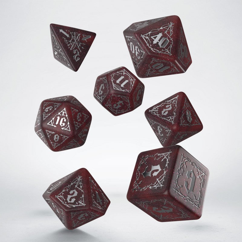 Q Workshop - Bloodsucker Dice Set: Scarlet - Tärningar