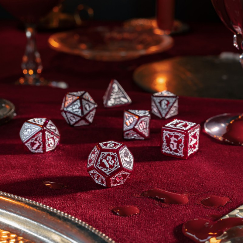 Q Workshop - Bloodsucker Dice Set: Scarlet - Tärningar