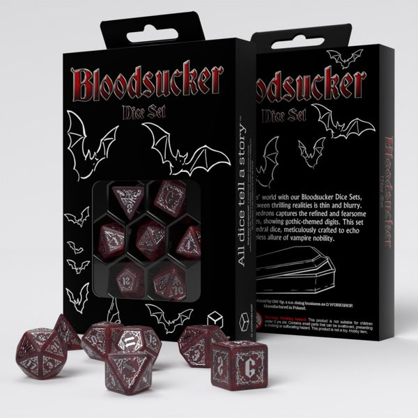 Q Workshop - Bloodsucker Dice Set: Scarlet - Tärningar