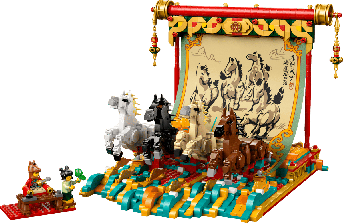 LEGO Kanvas med galopperande hästar 80119