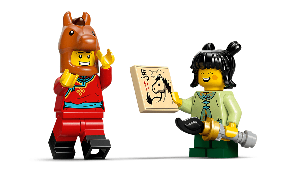 LEGO Kanvas med galopperande hästar 80119