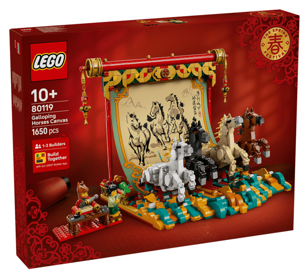 LEGO Kanvas med galopperande hästar 80119