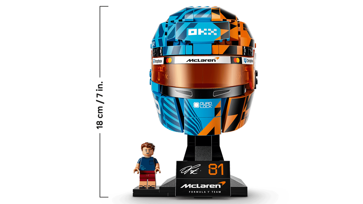 LEGO Editions Formula 1 McLaren Mastercard F1 Team Oscar Piastri hjälm 43017