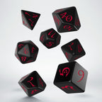 Q Workshop - Classic RPG Black & red Dice Set - Tärningar