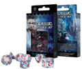 Q Workshop - Classic RPG Translucent & blue red Dice Set - Tärningar