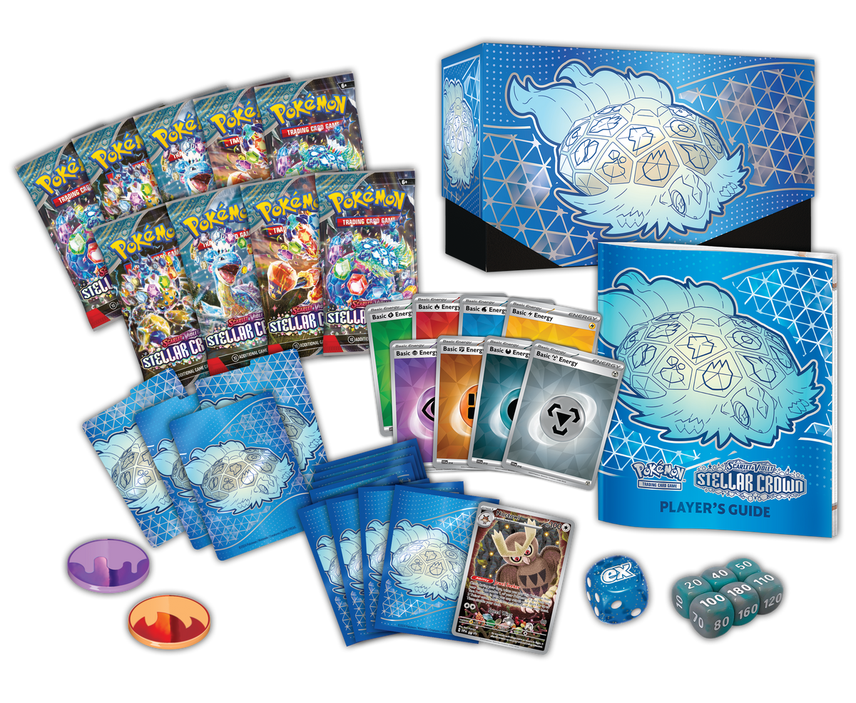 Pokemon Scarlet & Violet 7: Stellar Crown - Elite Trainer (9 boosters)