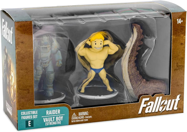 Fallout Mini Figures 2-Pack Set Raider & Vault Boy (Strong)