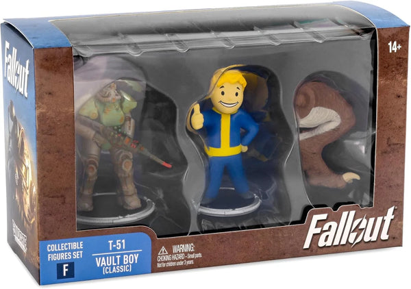 Fallout Mini Figures 2-Pack Set T-51 & Vault Boy (Classic)