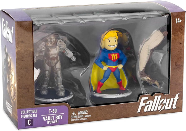 Fallout Mini Figures 2-Pack Set T-60 & Vault Boy (Power)