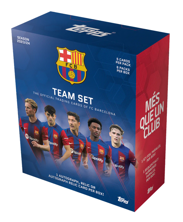 TOPPS FC Barcelona Official Team Set 2023/2024 (6 Boosters)