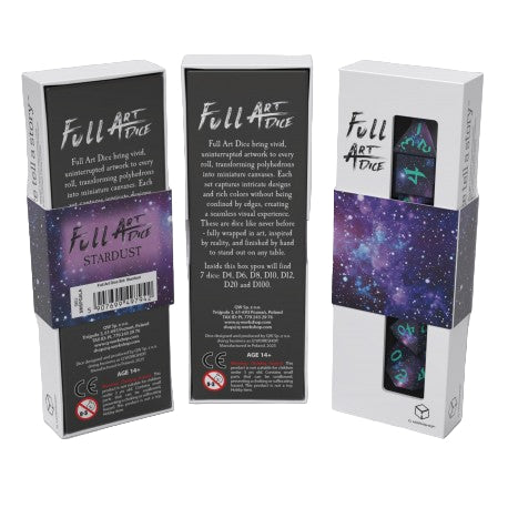 Q Workshop - Full Art Dice Set: Stardust - Tärningar