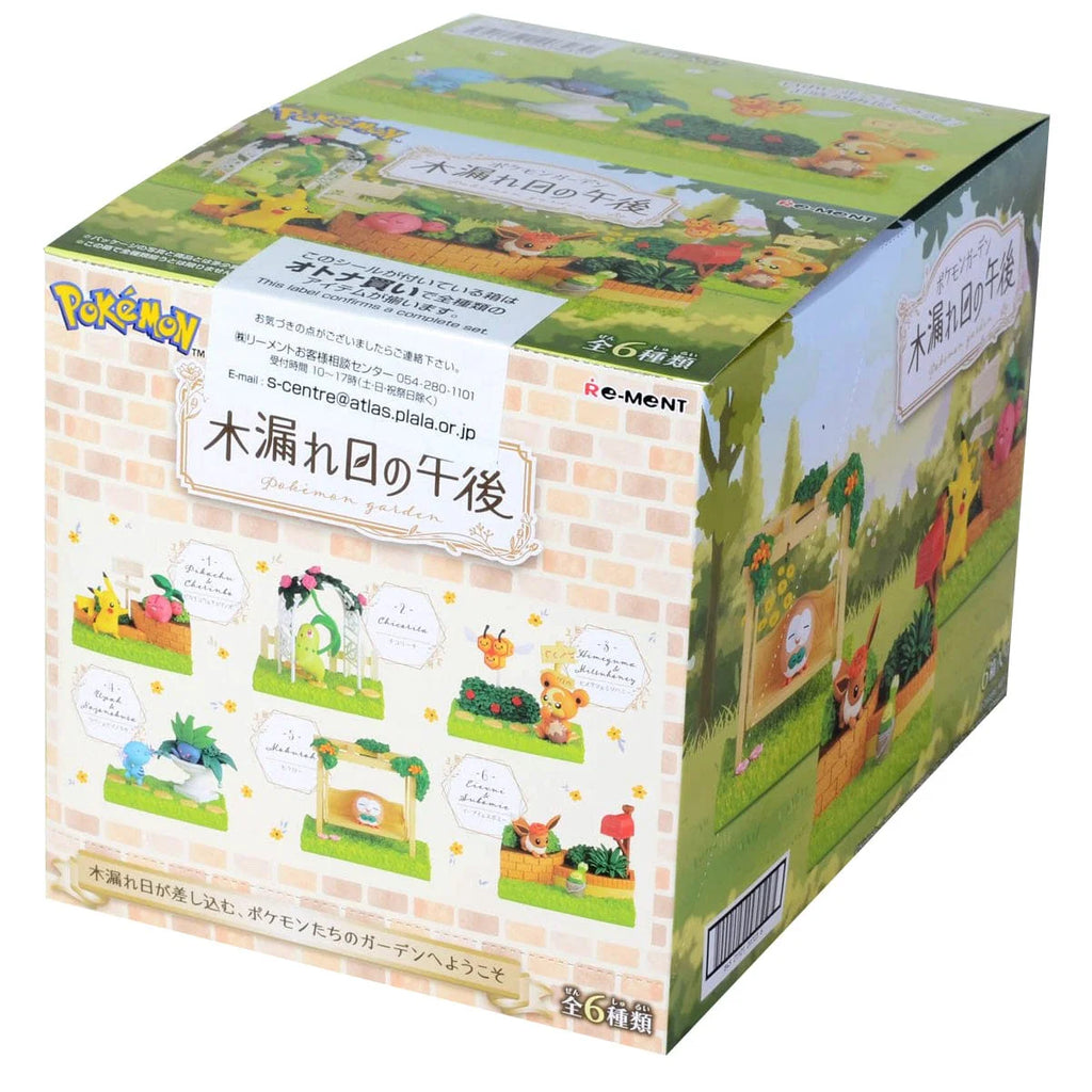 Re-Ment Pokemon Garden Afternoon Of Sunshine Filtering Through Trees Figure Collection Complete Box (6st)