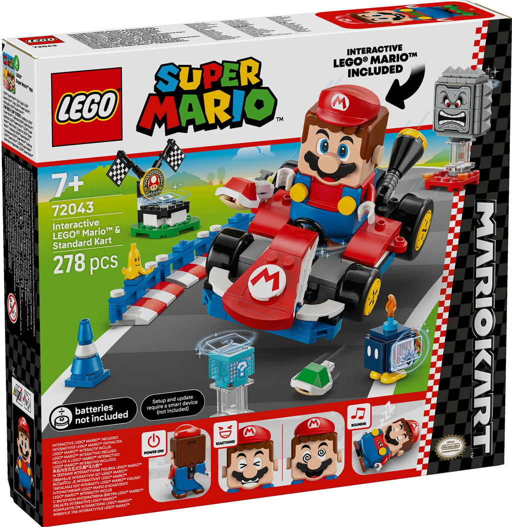LEGO Super Mario Mario Kart – Interaktiv LEGO Mario & Standard Kart 72043