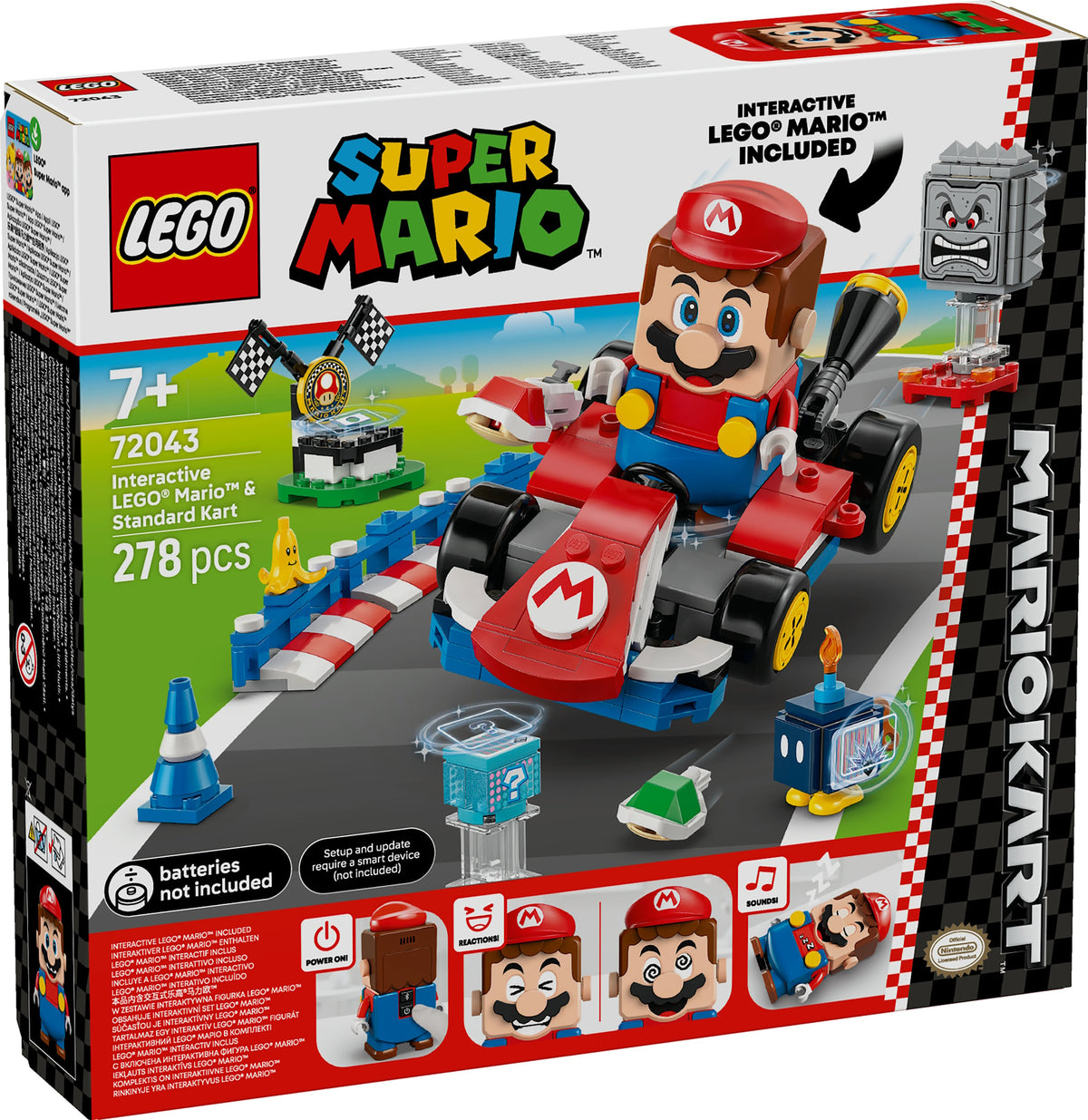LEGO Super Mario Mario Kart – Interaktiv LEGO Mario & Standard Kart 72043