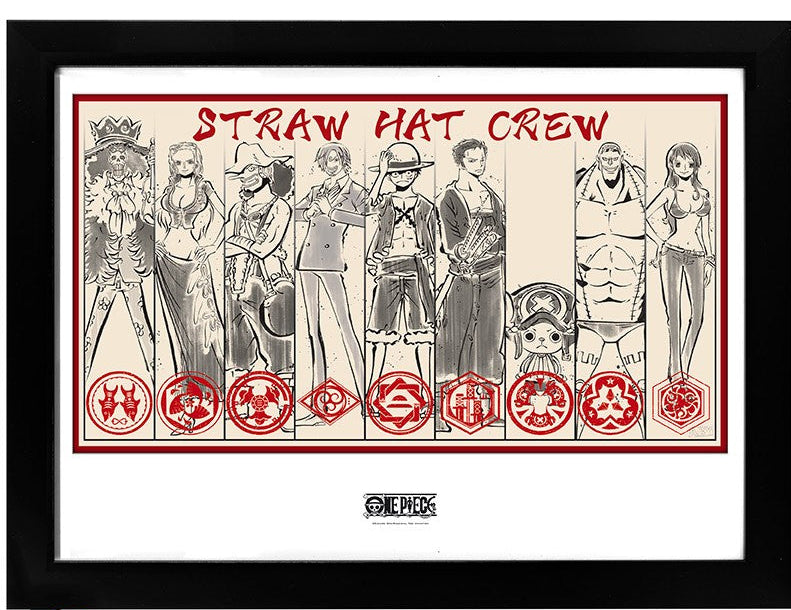 One Piece Framed print "Straw Hat Crew" (30x40cm)