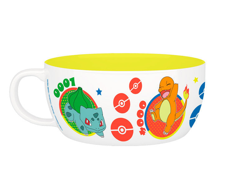 Pokemon Frukost Set Mugg + Skål - Pikachu & Kanto Starter