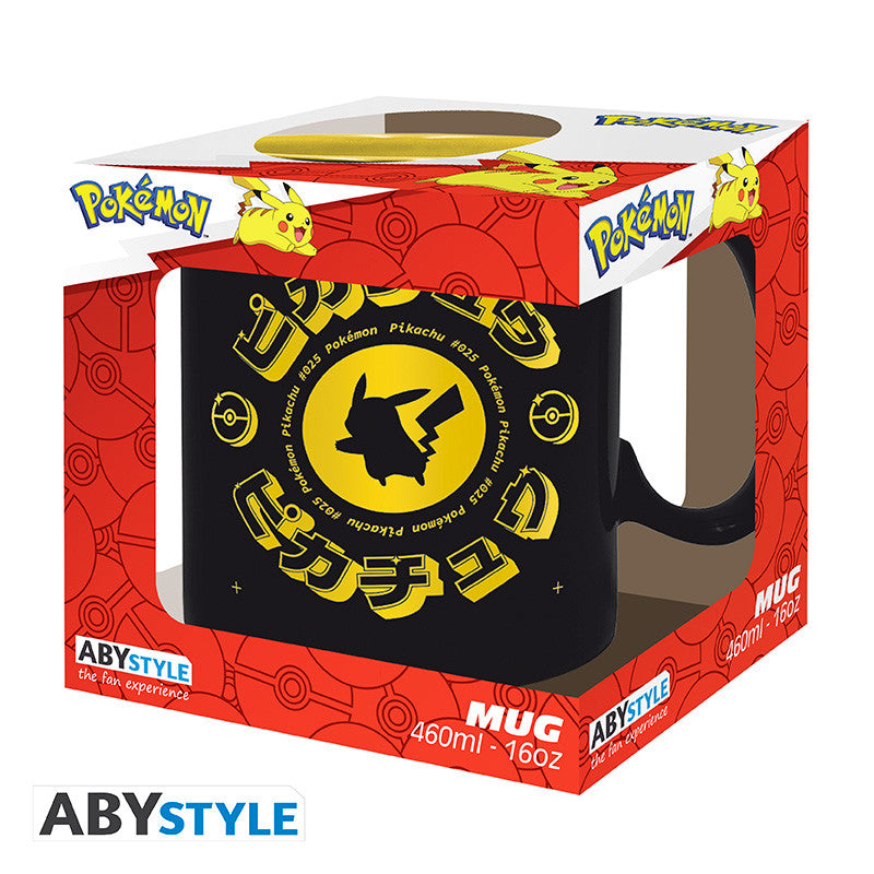 Pokemon mugg 460 ml - Pikachu Black Iconic