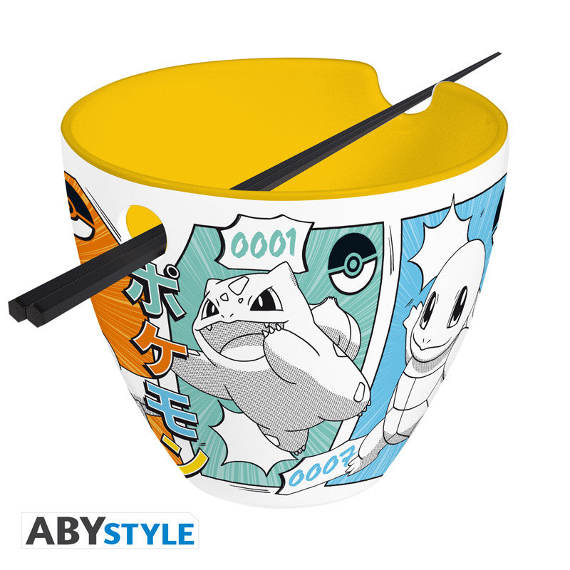Pokemon Ramen Bowl Starter Manga - Ramen-skål med ätpinnar