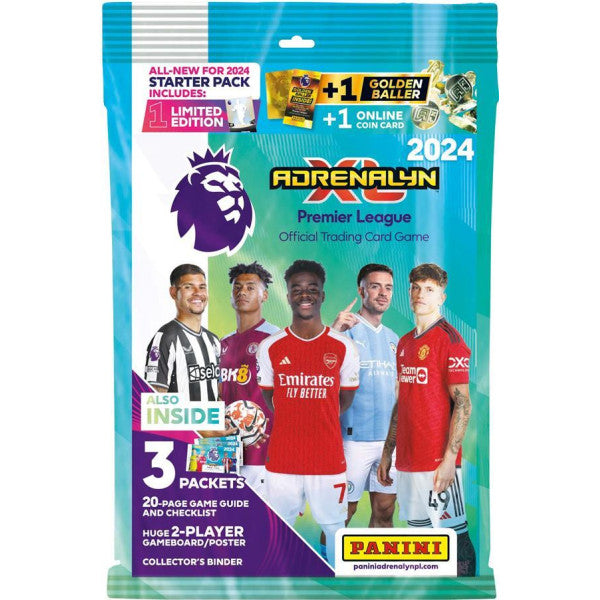 Panini Premier League 2024 Adrenalyn Starter Pack Fotbollskort & pärm