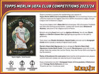 TOPPS Chrome 2023-24 Merlin UEFA Club Competitions – Hobby Box - Fotbollskort