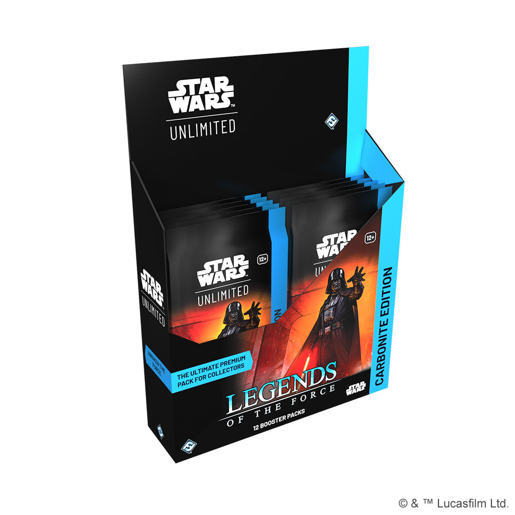 Star Wars: Unlimited - Legends of the Force Carbonite Booster Box Display