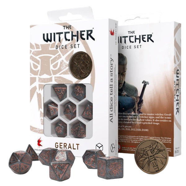 Q Workshop The Witcher Dice Set – Geralt: Price of Neutrality- Tärningar