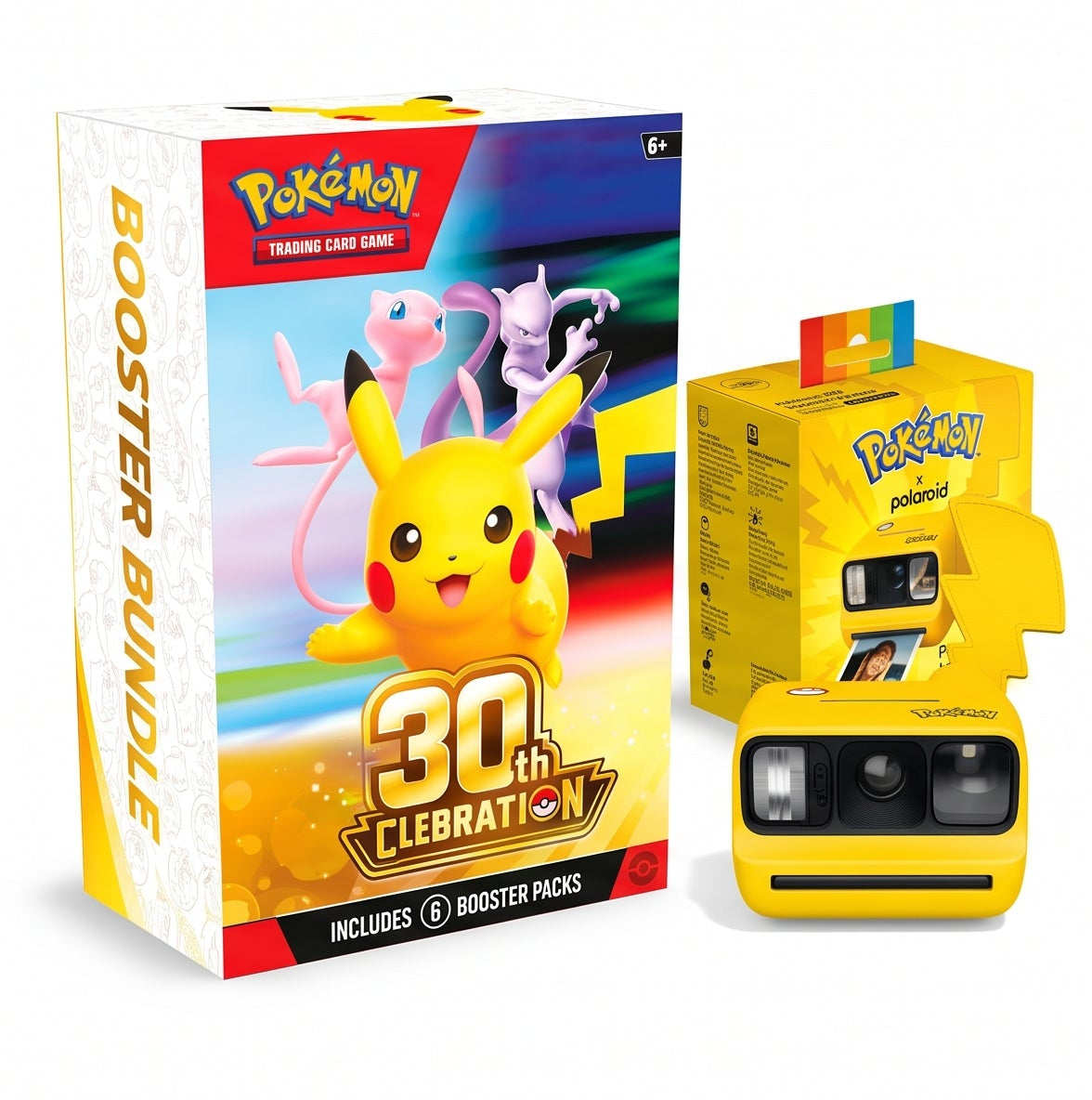 Pokemon × Polaroid: Polaroid Go Generation 3 Pikachu + Pokemon 30th Celebration Booster Bundle