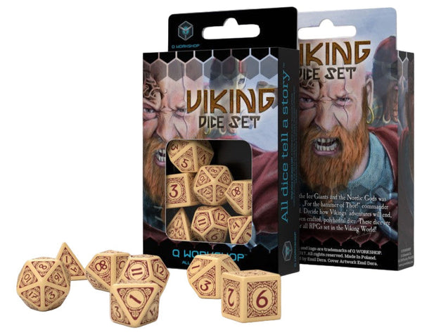 Q Workshop - Viking Dice Set: Valhalla Dice Set - Tärningar