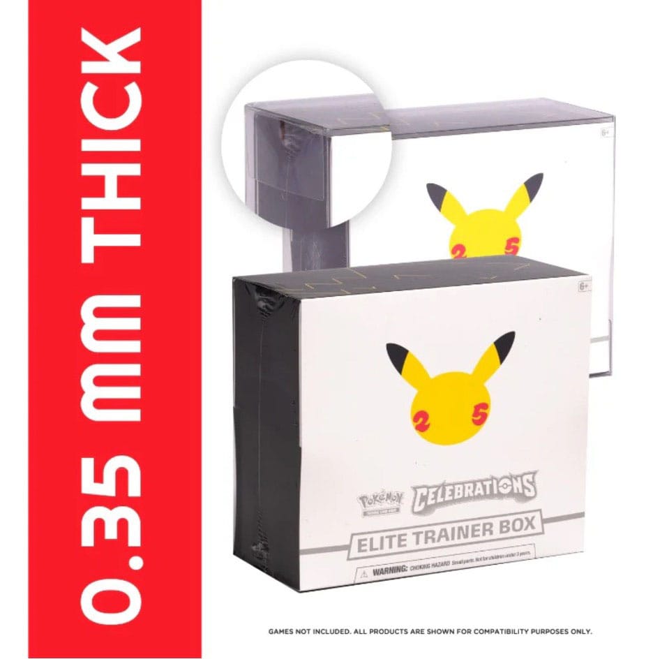 Evoretro PET Protectors for Pokemon Elite Trainer Boxes (5-Pack)
