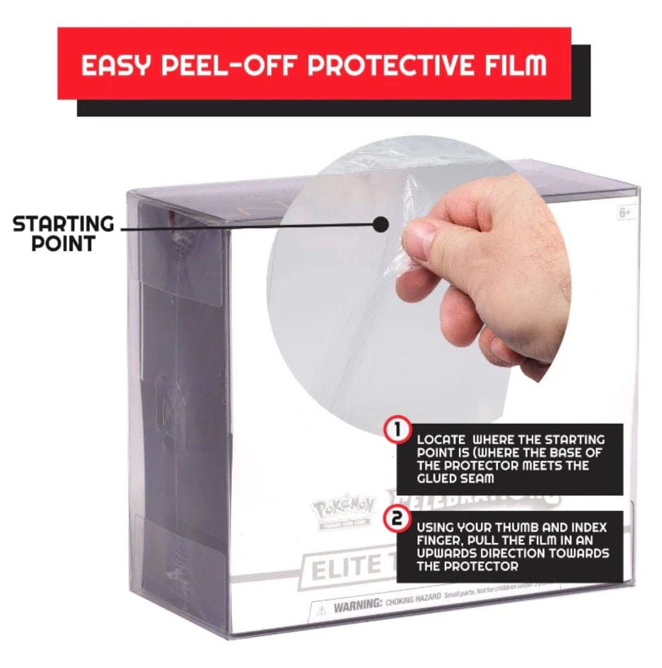 Evoretro PET Protectors for Pokemon Elite Trainer Boxes (5-Pack)