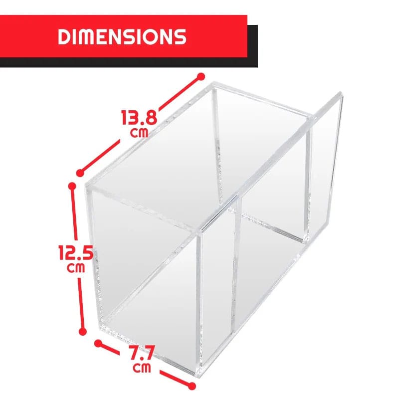 Evoretro Premium Acrylic Display Case for Pokemon Booster Box Display with Sliding Lid