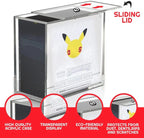 Evoretro Premium Acrylic Display Case for Pokemon Elite Trainer Box with Sliding Lid