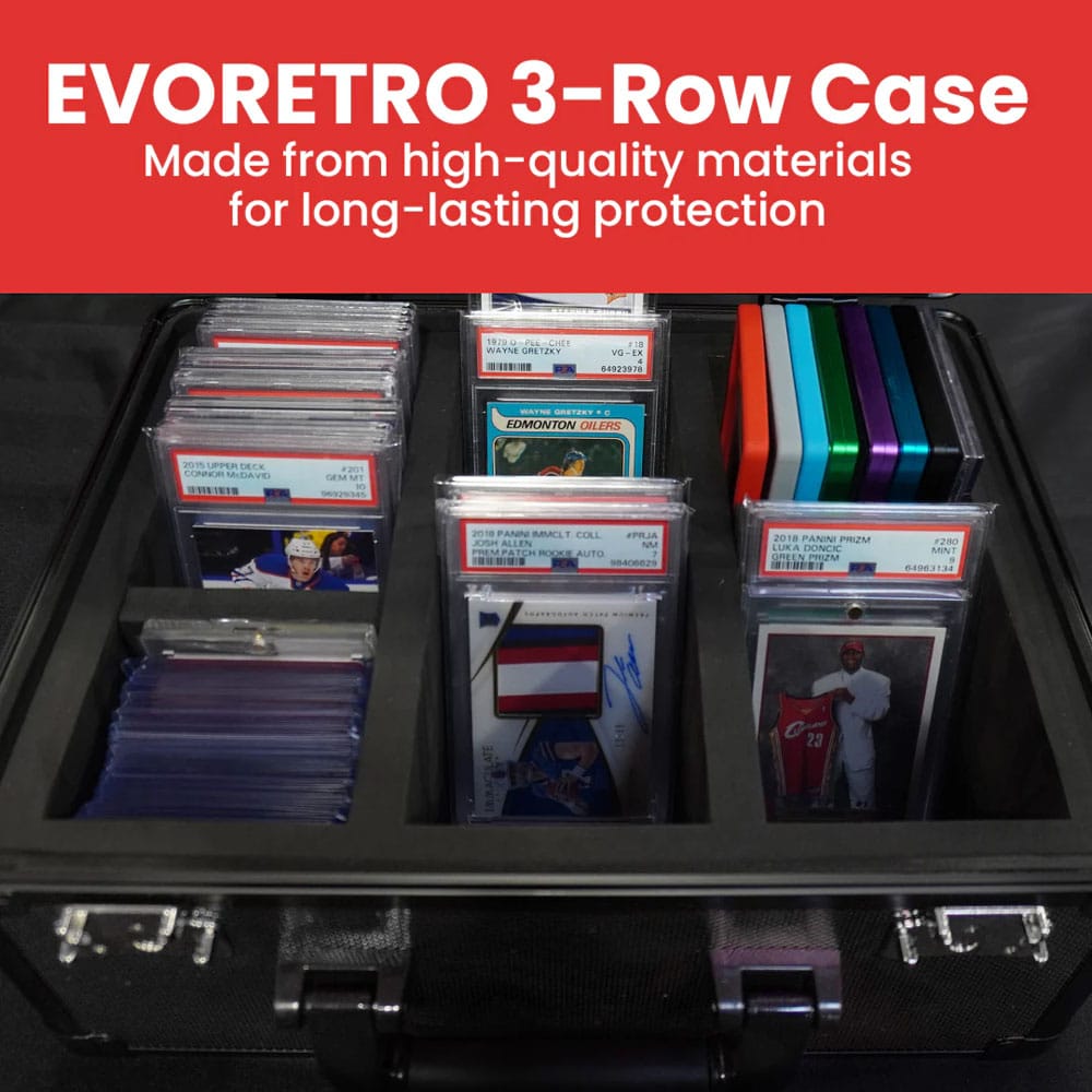 Evoretro Trading Card Suitcase Black Small (90 slabs)