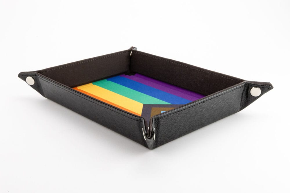 FanRoll Folding Dice Tray Pride Rainbow Flag