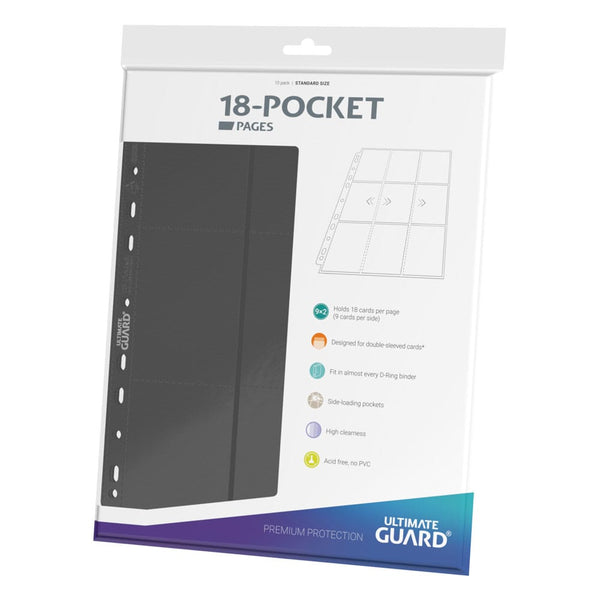 Ultimate Guard 18-Pocket Pages Side-Loading Grey (10st)
