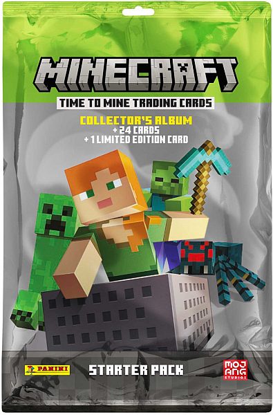 Panini Minecraft - Series 2: Time to Mine Trading Cards - Starter Set ...